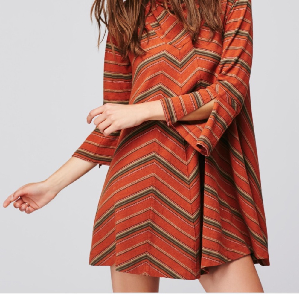 Free People Adobe Striped Dress Mini Dress